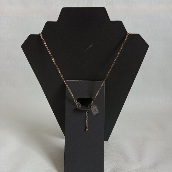 White & Gold Toned Acrylic Pointed Oval Beaded Bib Cluster Statement Necklace - Picture 2 of 12